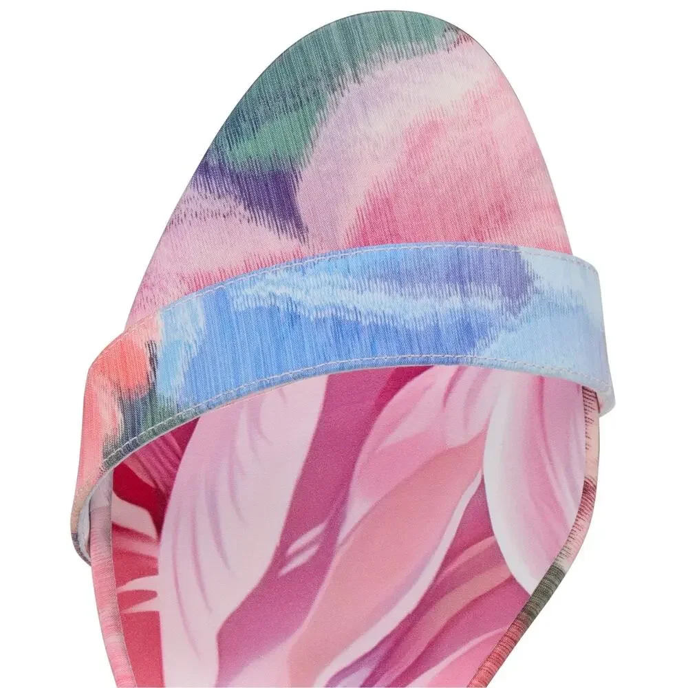 Christian Louboutin Miss Z Sandal 80 Pink Floral Ankle Strap Sandal Heel Pump 36
